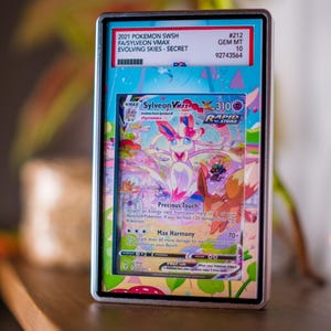 Sylveon VMAX Alt PSA CGC Beckett | Extended Art Display Case for Graded Pokemon Card image 3