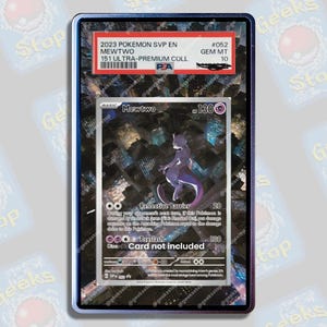 Mewtwo ex 151 AR Promo PSA CGC Beckett | Extended Art Display Case for Pokemon Card