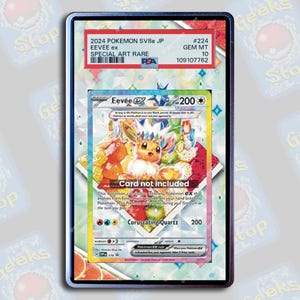 Eevee ex SPC Promo PSA Beckett CGC | Extended Art Display Case for Pokemon Card