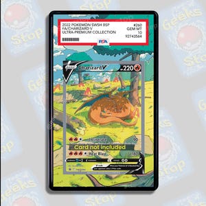 Charizard V Promo PSA CGC Beckett | Vitrine de Arte Estendida para Cartas Pokémon