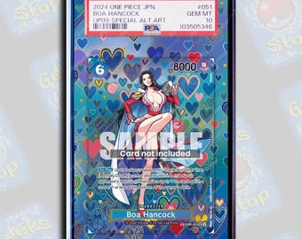 Boa Hancock SP OP09 PSA Beckett | Extended Art Display Case for OPTCG