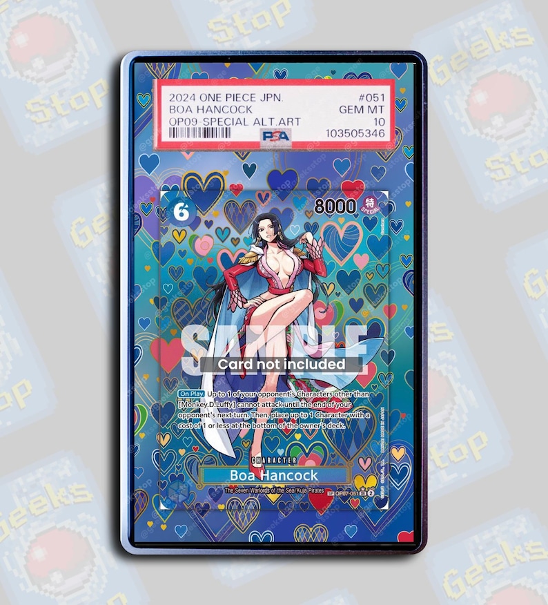 Boa Hancock SP OP09 PSA Beckett | Extended Art Display Case for OPTCG