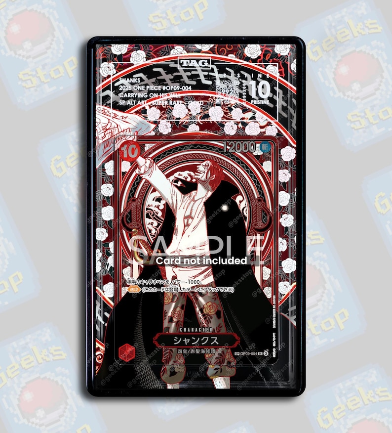 Shanks SP OP13 Silver PSA TAG Beckett | Extended Art Display Case for Graded Card