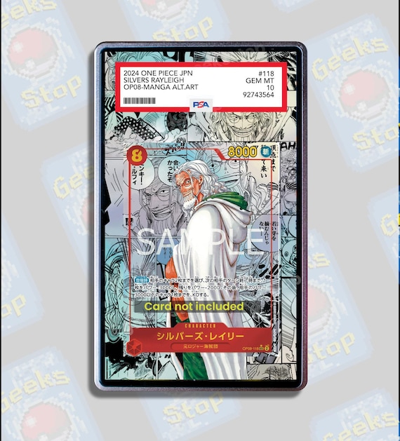 Silvers Rayleigh Manga PSA CGC Beckett | Extended Art Display Case for  OPTCG - Etsy