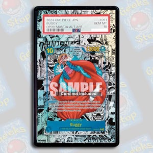 Kinderwagen Manga OP09 PSA Beckett | Große Kunst Vitrine für Graded OPTCG