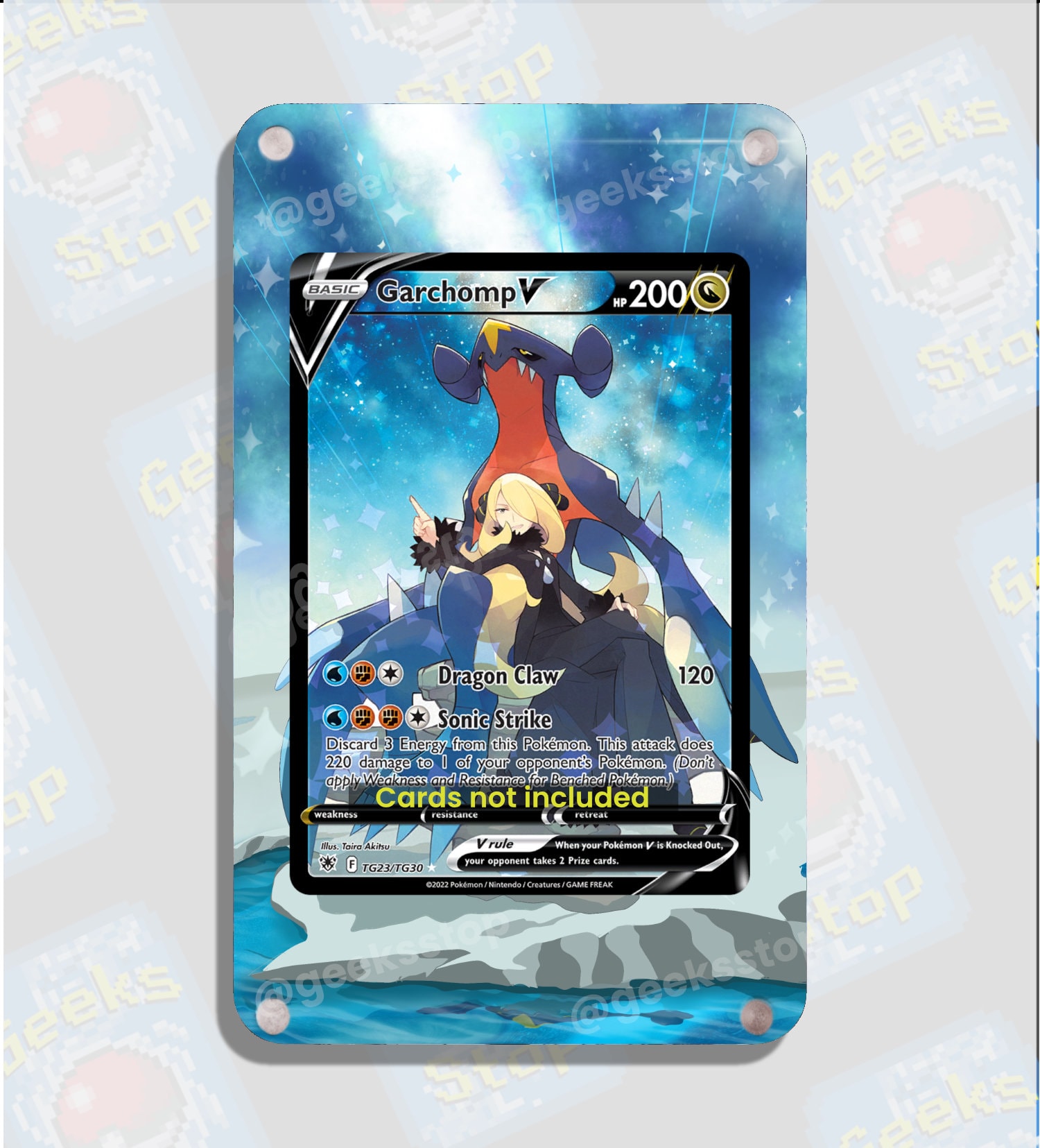 Garchomp V | Extended Art Display Case for Pokemon Card - Etsy Garchomp V | Extended Art Display Case for Pokemon Card - Etsy
