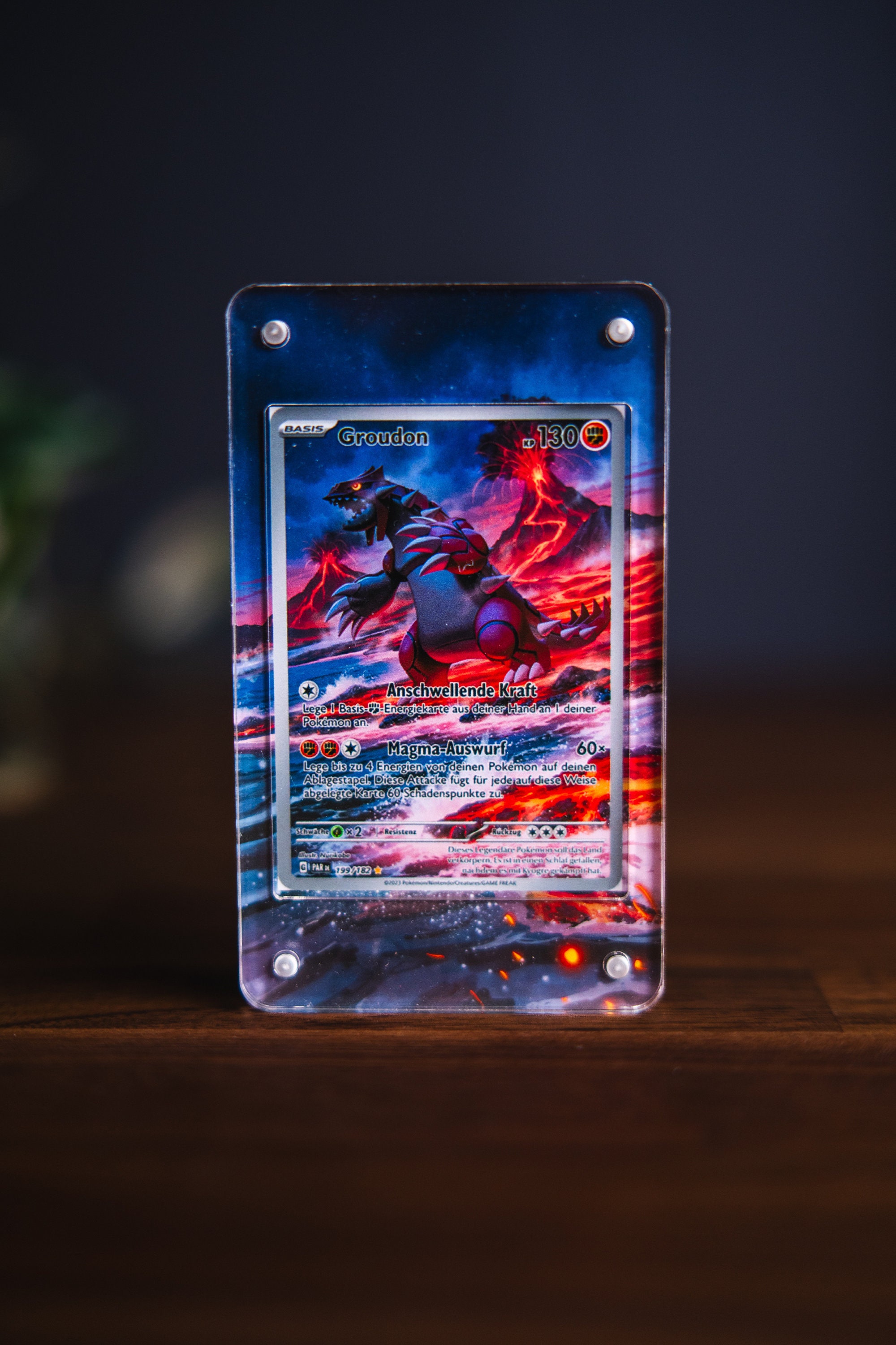 Groudon IR | Extended Art Display Case for Pokemon Card - Etsy Groudon IR | Extended Art Display Case for Pokemon Card - Etsy