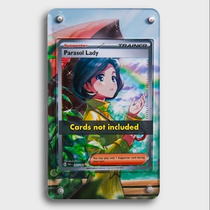 Parasol Lady SIR | Grande vitrine artistique pour carte Pokémon