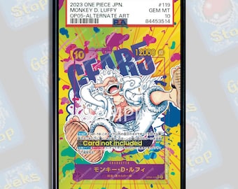 Luffy OP05 Alt Art PSA CGC Beckett | Extended Art Display Case for Graded OPTCG
