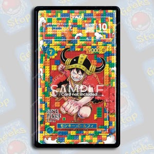Luffy x Lego 2025 Promo PSA TAG Beckett | Extended Art Display Case for Graded OPTCG