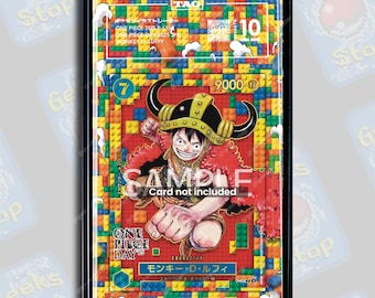 Luffy x Lego 2025 Promo PSA TAG Beckett | Extended Art Display Case for Graded OPTCG