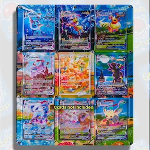Eeveelutions VMAX | Grande vitrine artistique pour carte Pokémon
