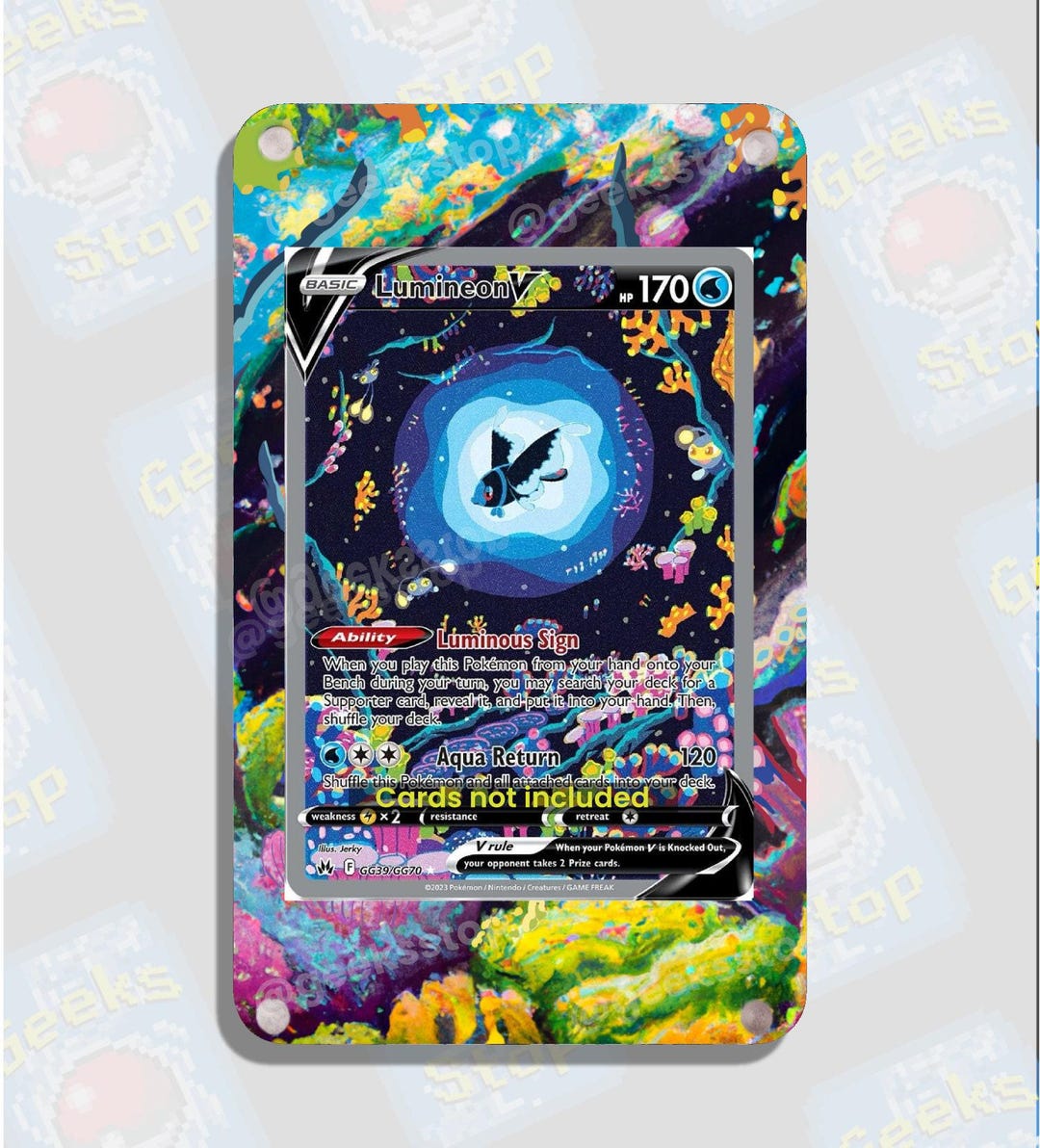 lumineon pokemon card value V 040/172 Brilliant Stars - Ultra Rare Water / 170 / Basic Lumineon V | Extended Art