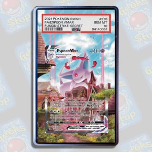 Espeon VMAX Alt Art | PSA CGC Beckett Extended Art Display Case for Graded Pokemon Card