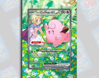Lillie's Clefairy Ex SAR | Extended Art Display Case for Pokemon
