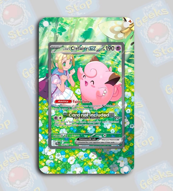 Lillie's Clefairy Ex SAR | Extended Art Display Case for Pokemon