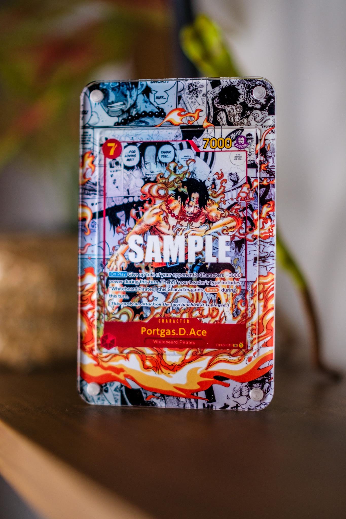 Ace Manga OP02 | Extended Art Display Case for OPTCG Card - Etsy