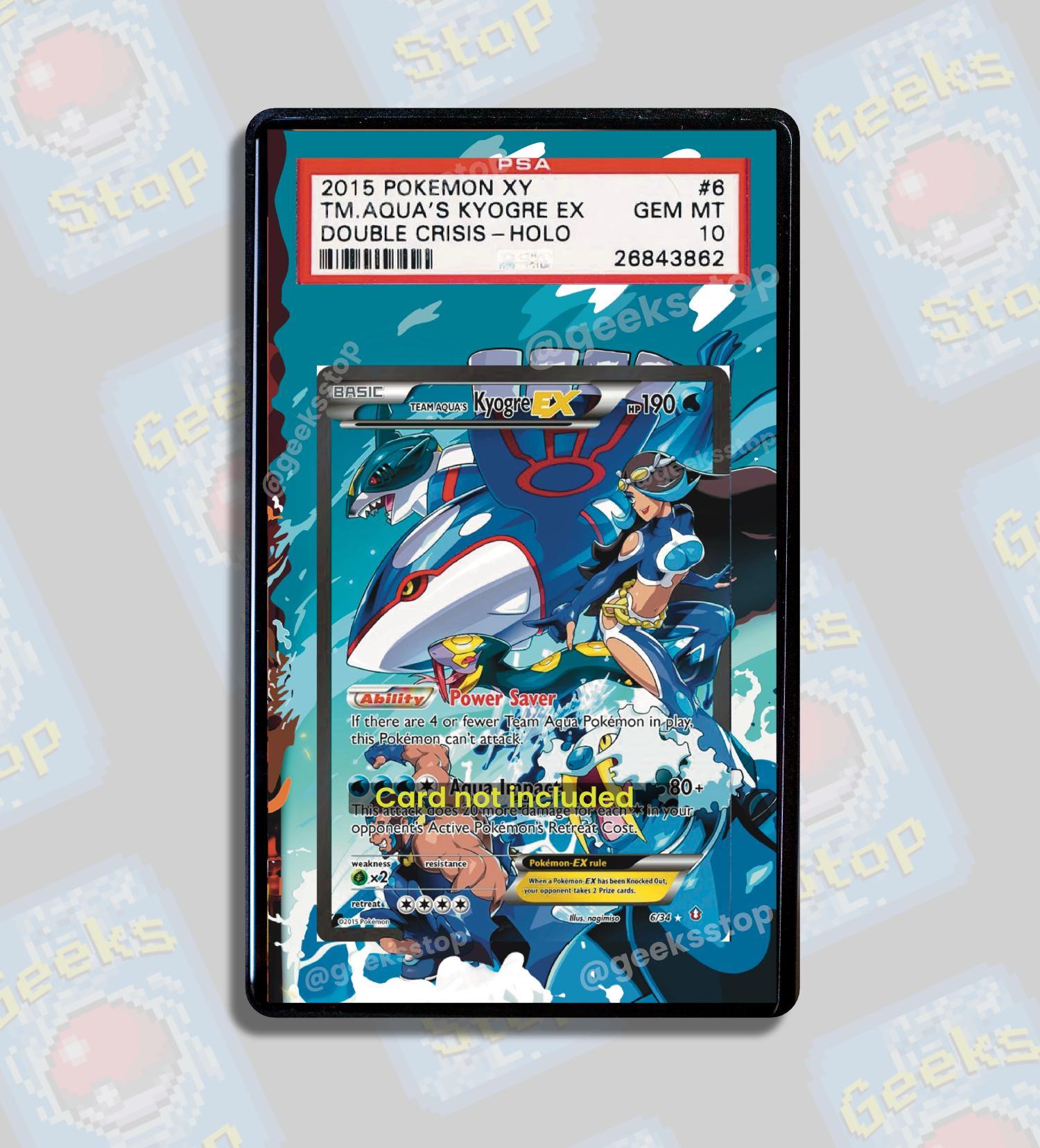 チームマグマのグラードンとチームアクアのカイオーガ ex PSA CGC