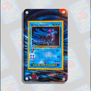 Gyarados brillants | Grande vitrine artistique pour carte Pokémon