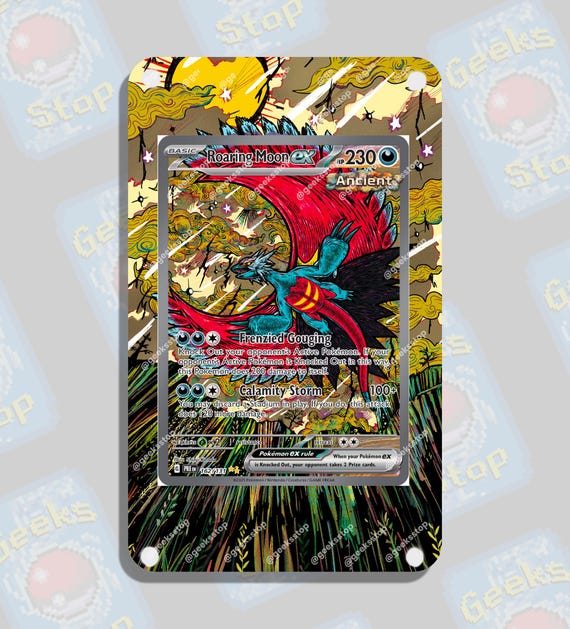 shiny roaring moon pokemon card pokemon SV: Scarlet & Violet Promo Cards Roaring Moon ex