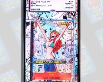Nami Manga PSA CGC Beckett | Extended Art Display Case for Graded OPTCG