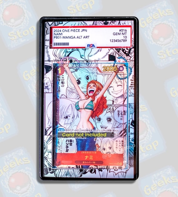 Nami Manga PSA CGC Beckett | Extended Art Display Case for Graded