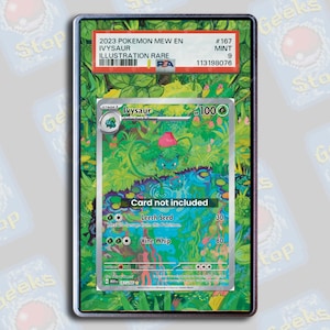 Ivysaur 151 PSA TAG Beckett | Extended Art Display Case for Pokemon Card