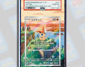 Victini Promo PSA TAG Beckett | Vitrine d'exposition étendue pour cartes graduées