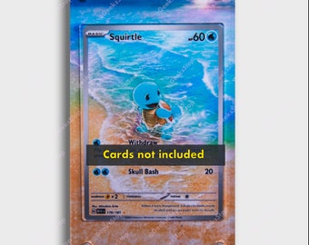Squirtle 151 IR | Extended Art Display Case for Pokemon Card