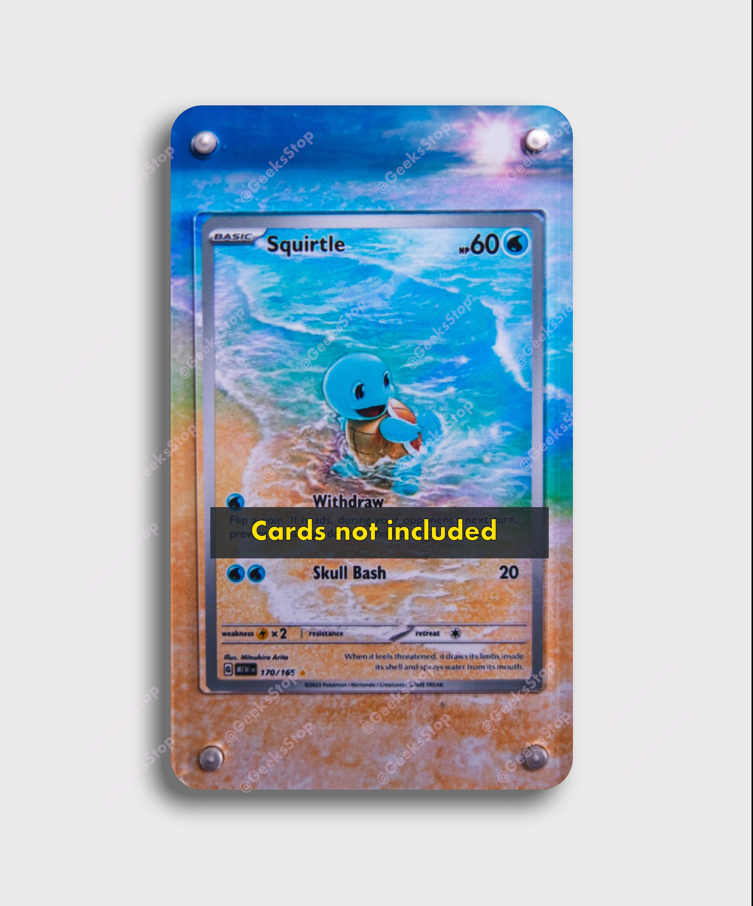 Squirtle 151 IR | Extended Art Display Case for Pokemon Card - Etsy