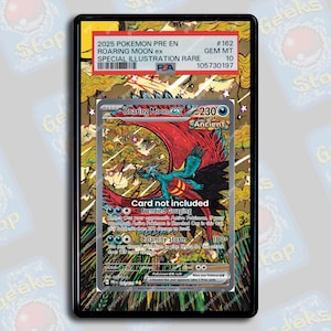 Roaring Moon ex SAR PSA Beckett CGC / Estuche de exhibición de arte extendido para tarjetas de Pokémon