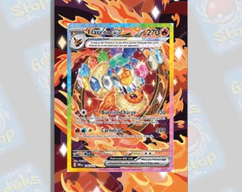 Flareon ex SAR | Extended Art Display Case for Pokemon Card