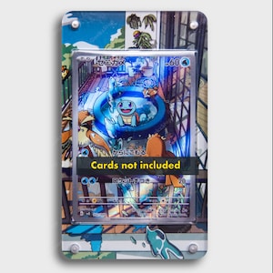 Carapuce AR | Grande vitrine artistique pour carte Pokémon