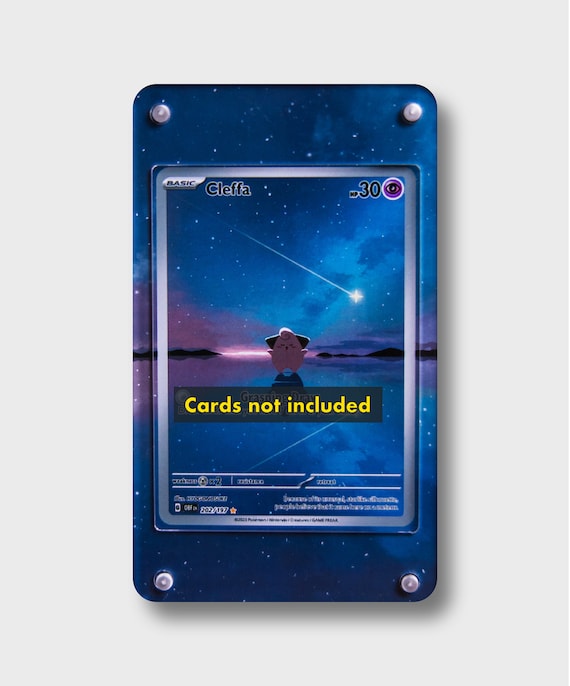 Cleffa AR | Extended Art Display Case for Pokemon Card - Etsy
