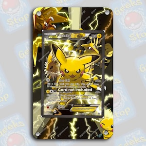 Vitrina promocional/extendida Pikachu EX XY124 para tarjetas Pokémon