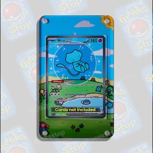 Mew ex Shiny SIR | Grande vitrine artistique pour carte Pokémon
