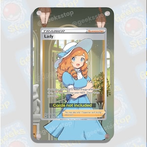 Entraîneur Lady FA | Grande vitrine artistique pour carte Pokémon