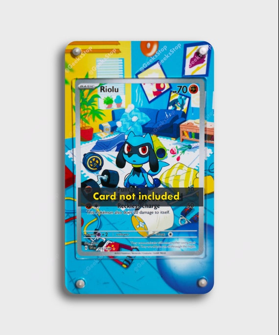 Riolu IR 215/198 | Extended Art Display Case for Pokemon Card - Etsy