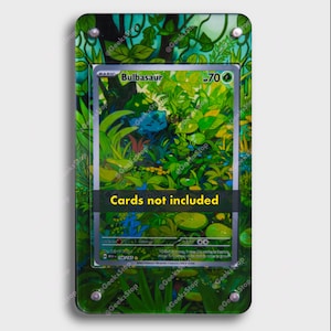 Bulbizarre 151 Illustration | Grande vitrine artistique pour carte Pokémon