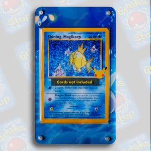Magikarpe brillant | Grande vitrine artistique pour carte Pokémon
