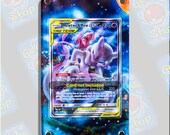 Mewtwo & Mew GX SM191 | Extended Art Display Case for Pokemon Card