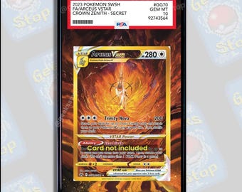 Arceus VSTAR PSA CGC Beckett | Extended Art Display Case for Pokemon Card