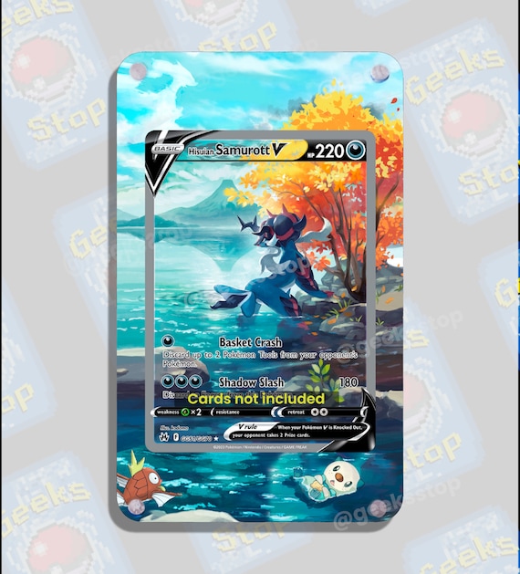Hisuian Samurott | Extended Art Display Case for Pokemon Card - Etsy Hisuian Samurott | Extended Art Display Case for Pokemon Card - Etsy