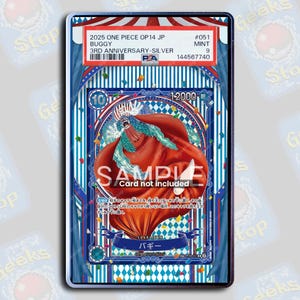Buggy SP OP14 Silver PSA TAG Beckett | Extended Art Display Case for Graded Card