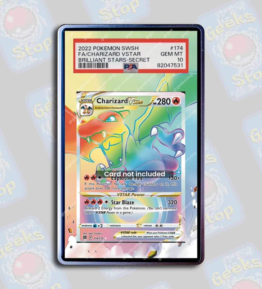 pokemon cards vstar rainbow rare 210/195 / Secret Rare Card Type / HP / Stage Pokemon TCG English Card Brilliant