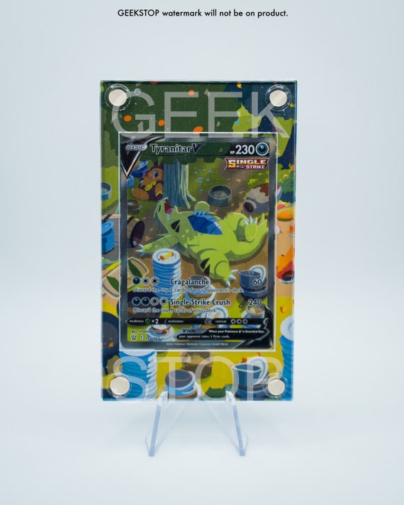 Cadre de vitrine pour cartes Pokémon personnalisé Art alternatif Tyranitar  V -  France