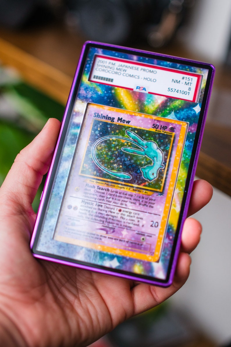Shining Mew CoroCoro PSA | Display Case Extended Art for Graded Pokemon Card