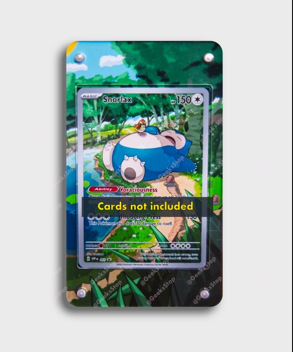 Snorlax Promo 151 | Extended Art Display Case for Pokemon Card - Etsy