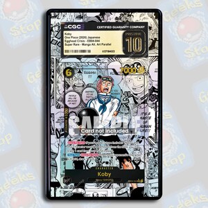 Koby Manga OP15 EB04 PSA TAG Beckett | Extended Art Display Case for Graded OPTCG