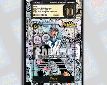 Koby Manga OP15 EB04 PSA TAG Beckett | Extended Art Display Case for Graded OPTCG